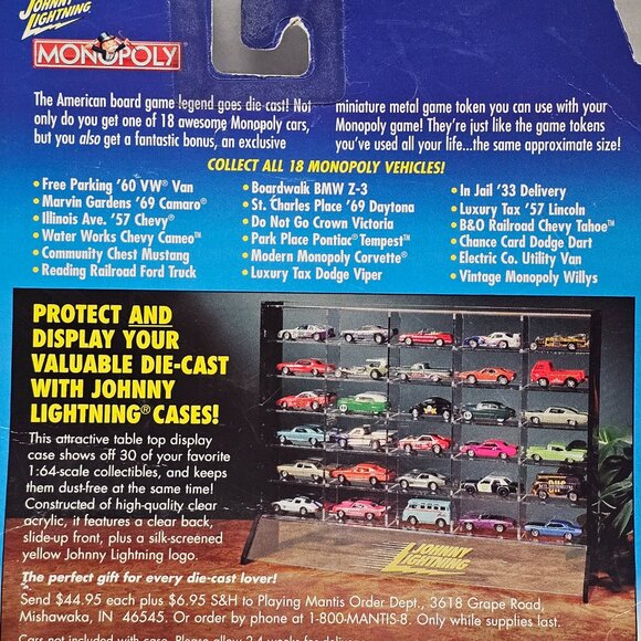 New Johnny Lightning Car Monopoly Series Green 1982 Chevrolet Camaro Z28 Bonus - Picture 11 of 15